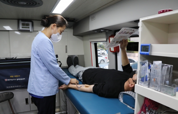 대전광역시교육청은 소속 기관의 직원들을 대상으로 ‘상반기 헌혈행사’를 실시했다.